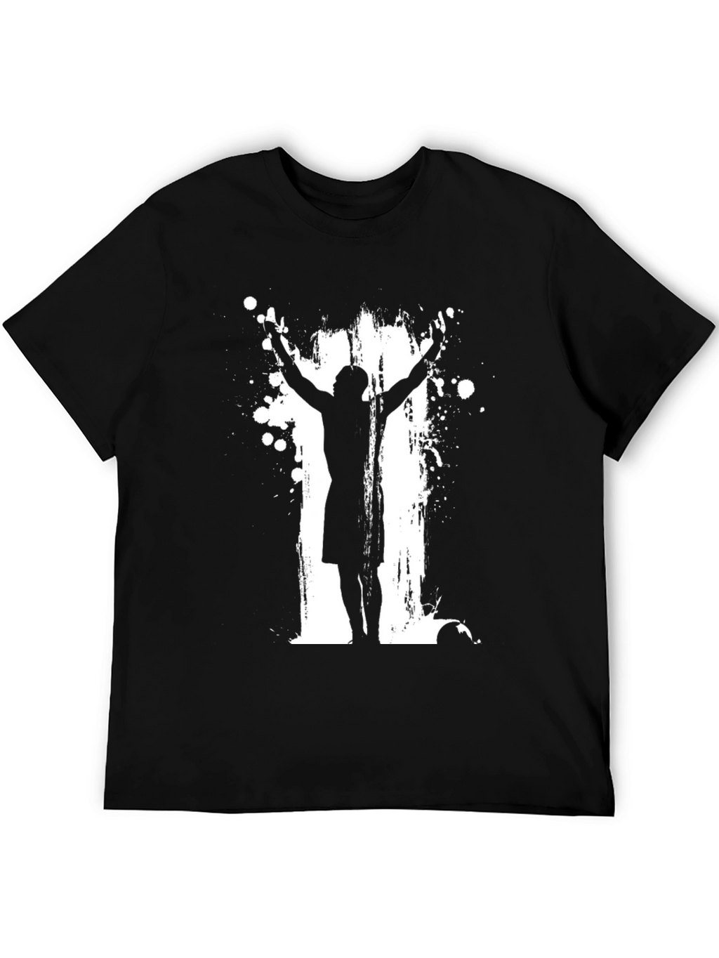 Soccer Goal Celebration Black T-Shirt