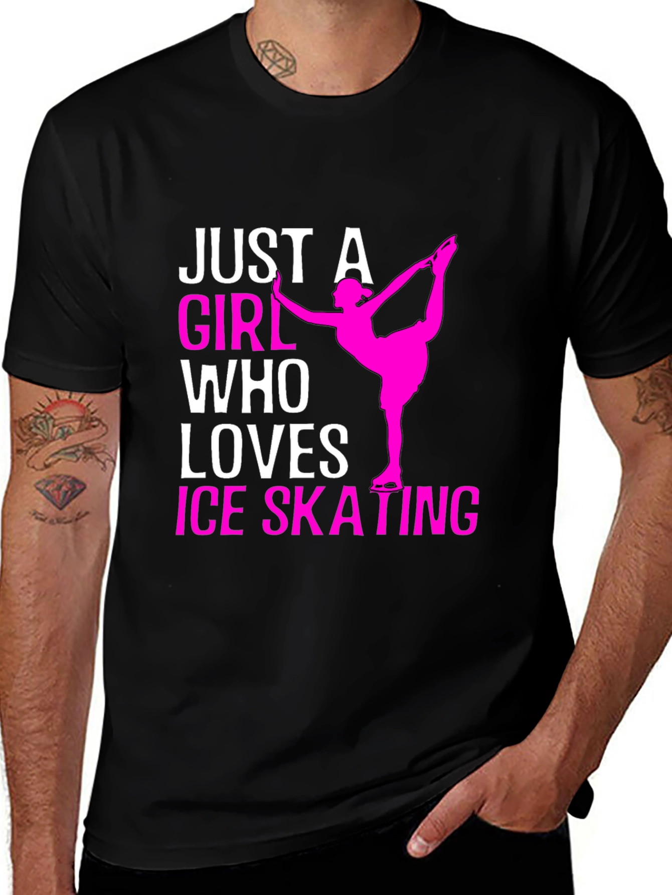 Ice Skating Girls T-Shirt - Just A Girl Who Loves