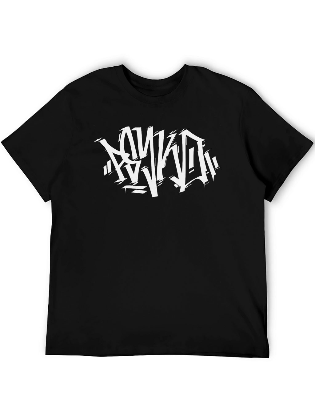 Urban Style Graphic Print Black T-Shirt