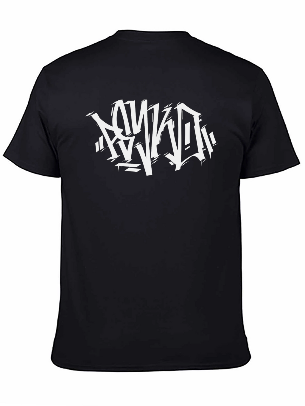 Urban Style Graphic Print Black T-Shirt