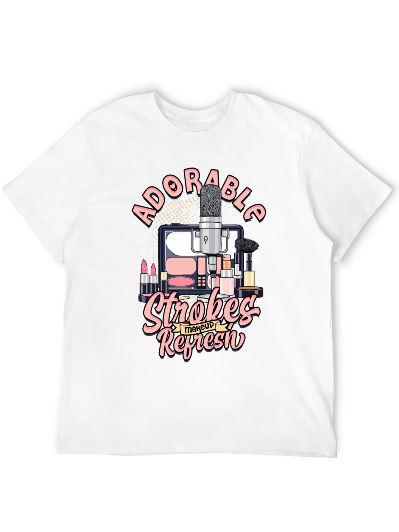 Adorable Strokes Makeup Refresh T-Shirt