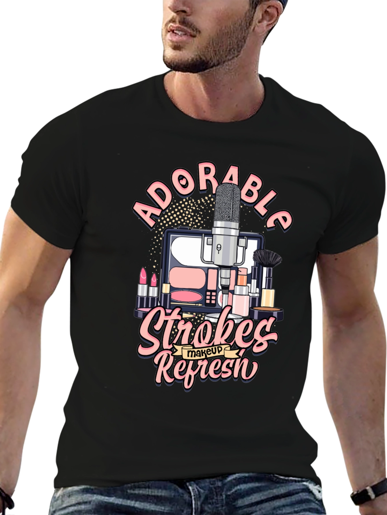 Adorable Strokes Makeup Refresh T-Shirt