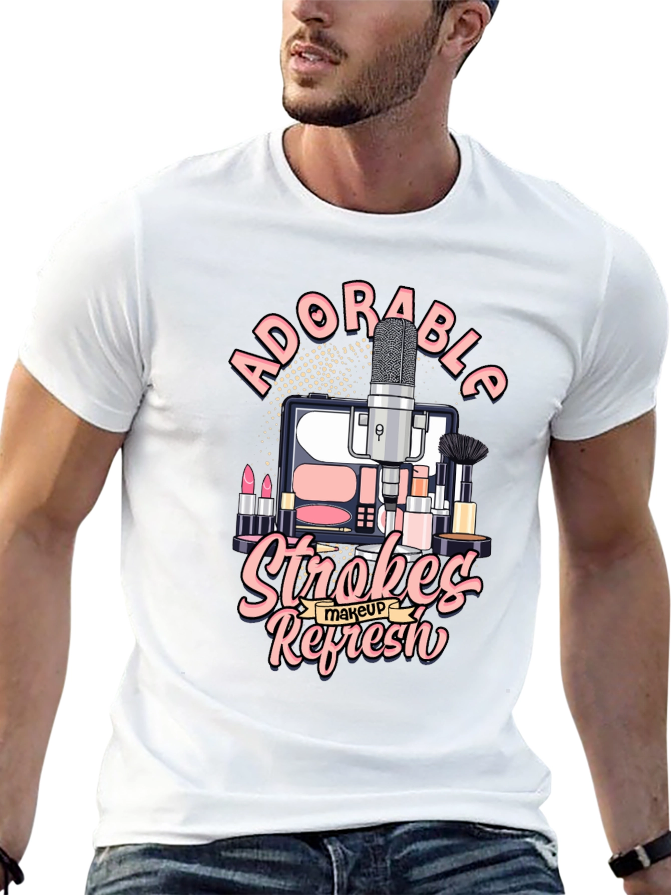 Adorable Strokes Makeup Refresh T-Shirt