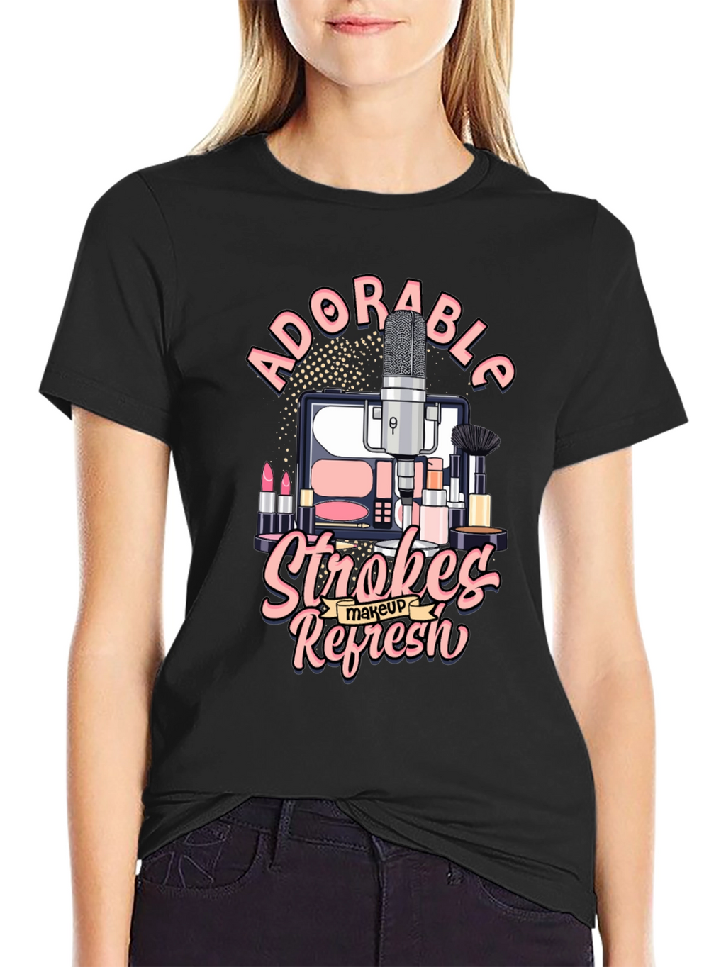 Adorable Strokes Makeup Refresh T-Shirt