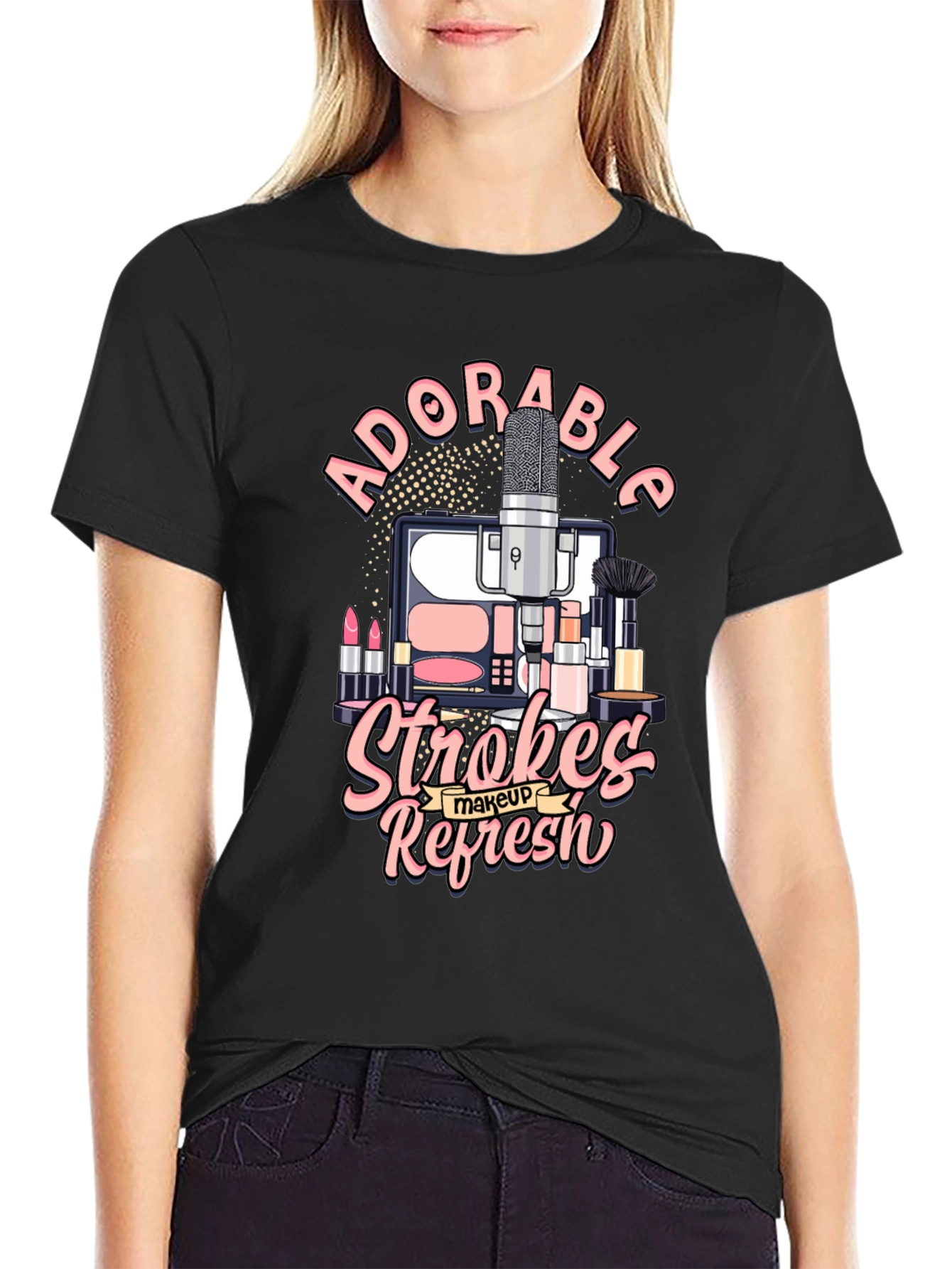 Adorable Strokes Makeup Refresh T-Shirt