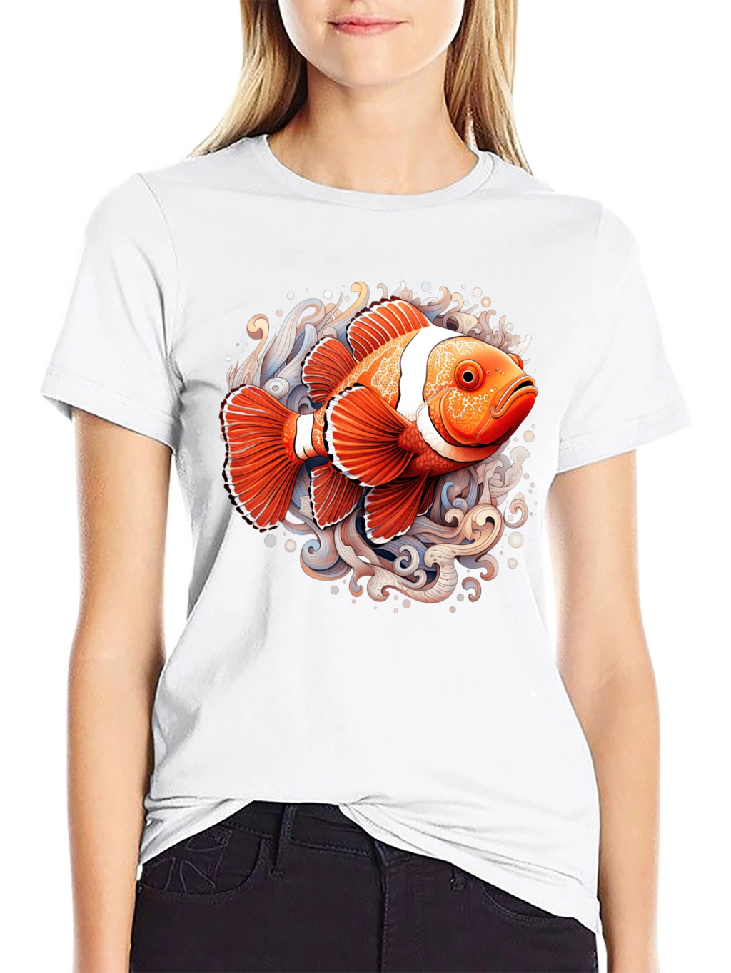 Clownfish Graphic T-Shirt - Black