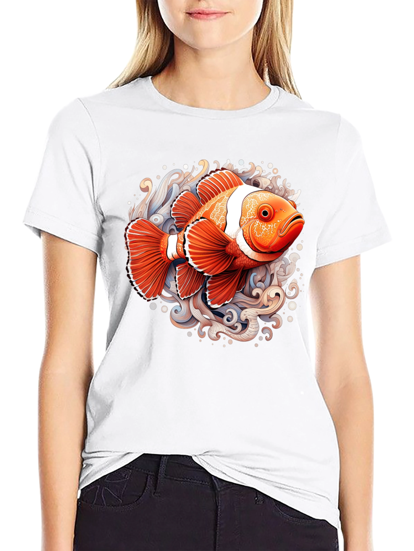 Clownfish Graphic T-Shirt - Black