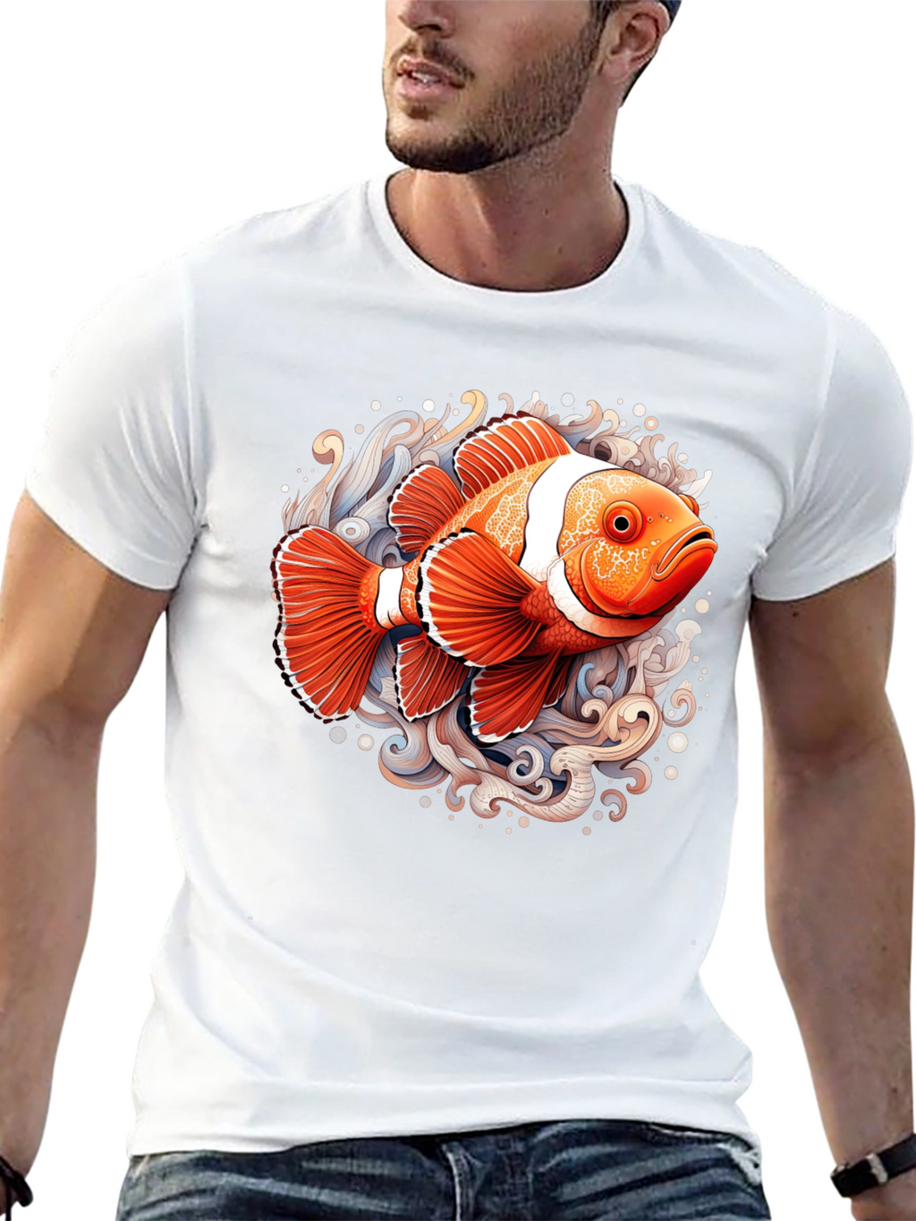 Clownfish Graphic T-Shirt - Black
