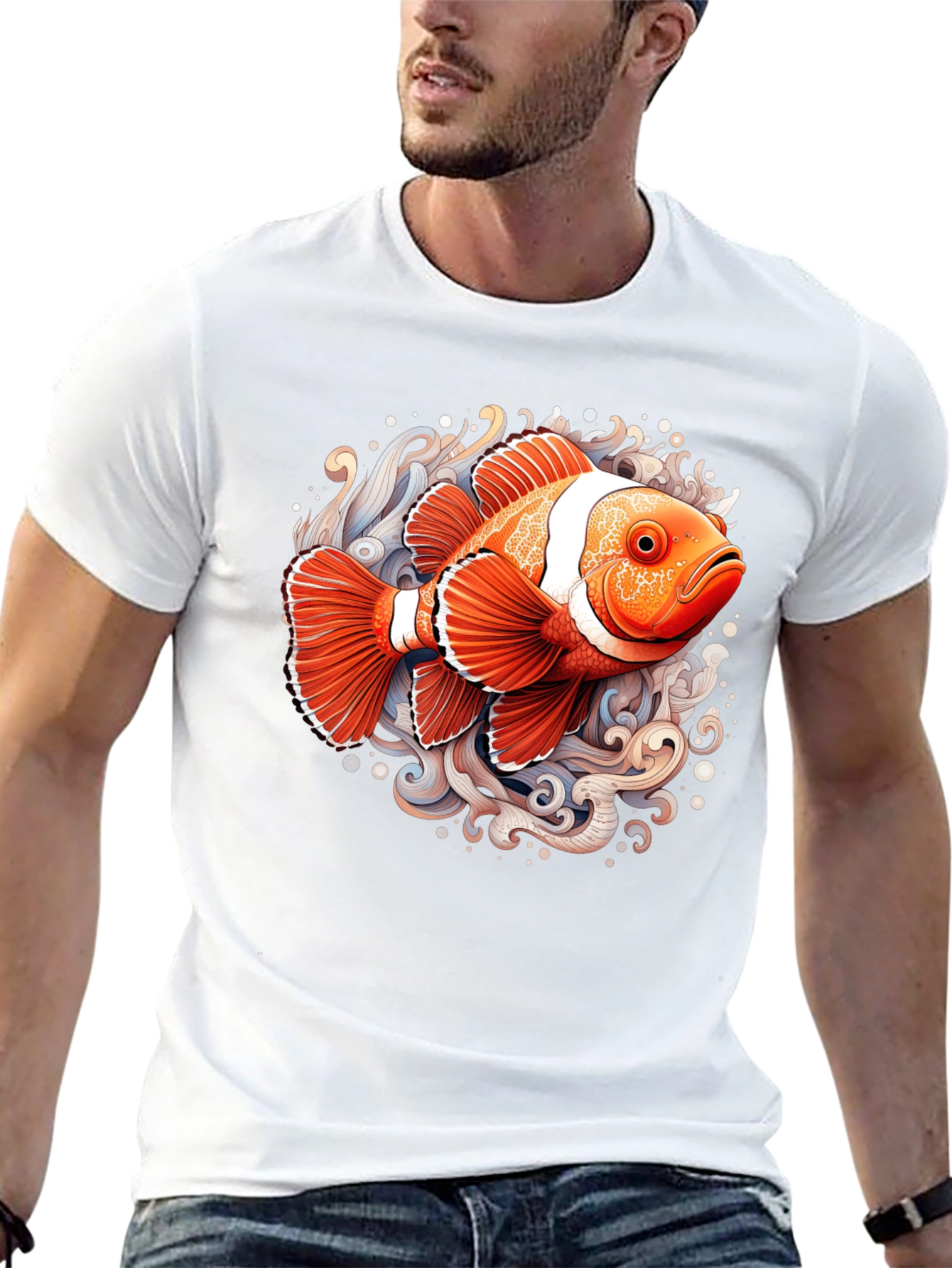 Clownfish Graphic T-Shirt - Black