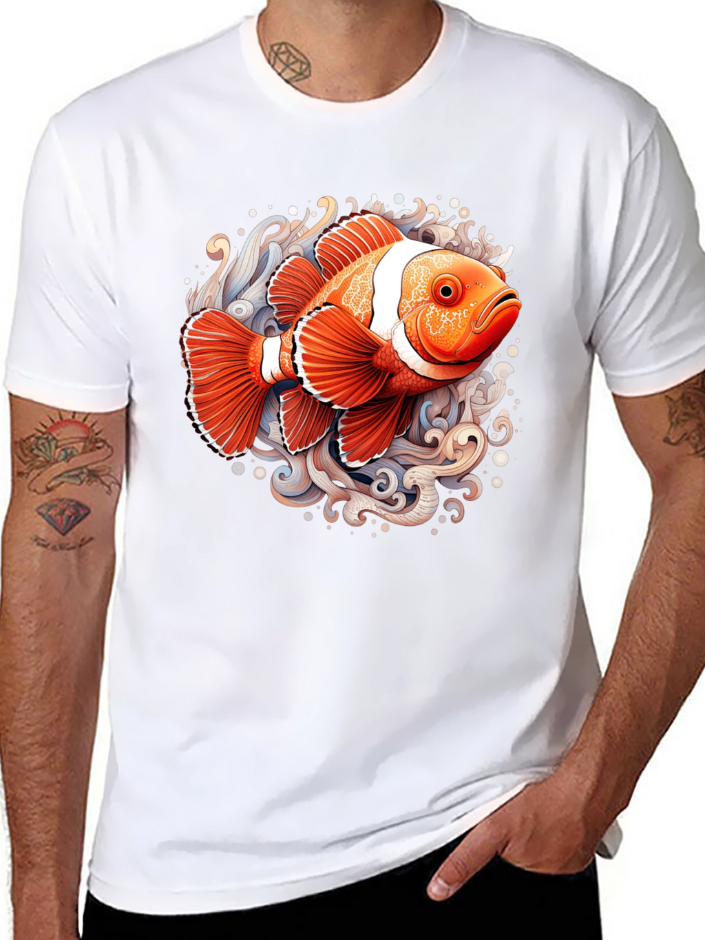 Clownfish Graphic T-Shirt - Black
