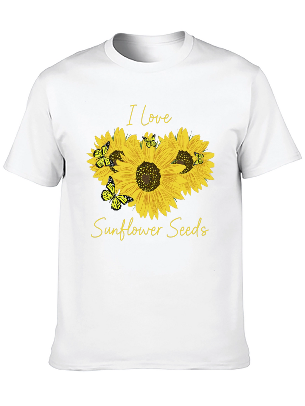 I Love Sunflower Seeds Graphic T-Shirt