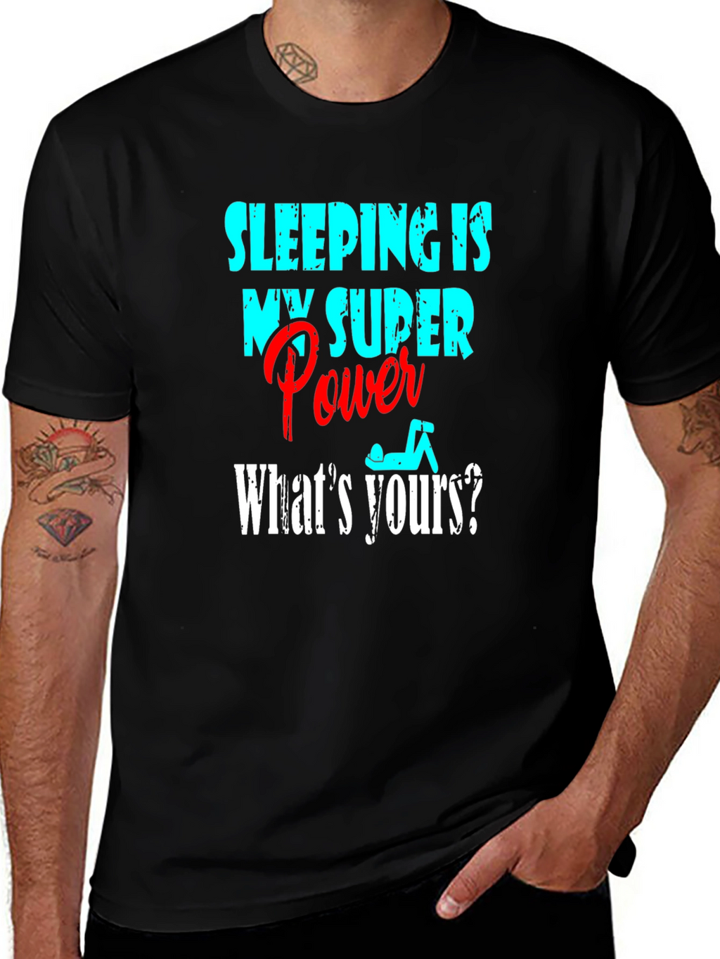 Sleeping is My Superpower T-Shirt Funny Sleep Tee