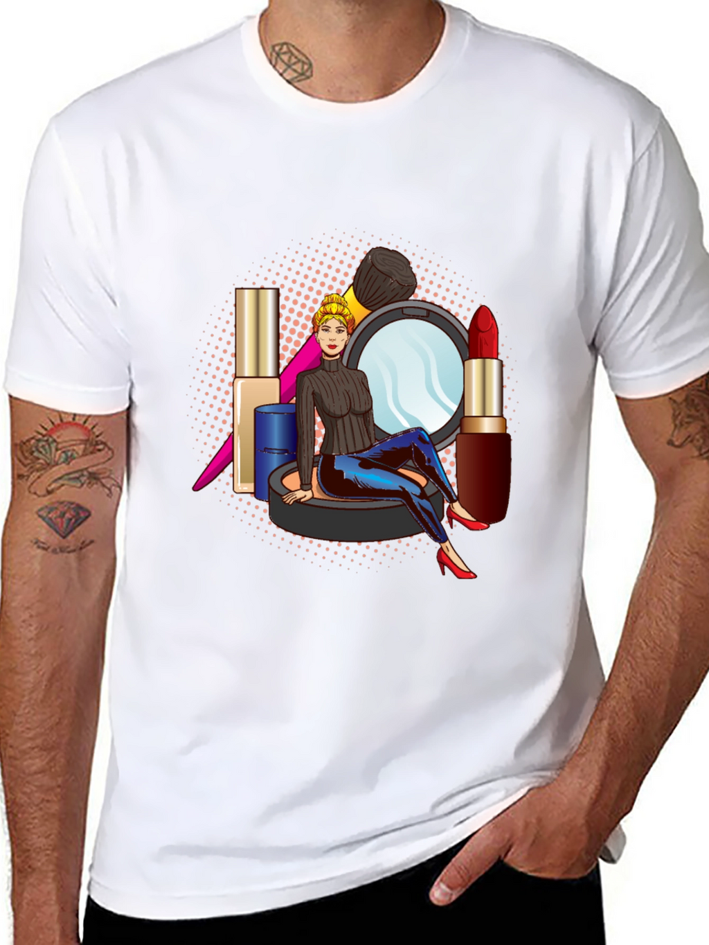 Makeup Girl Graphic Tee