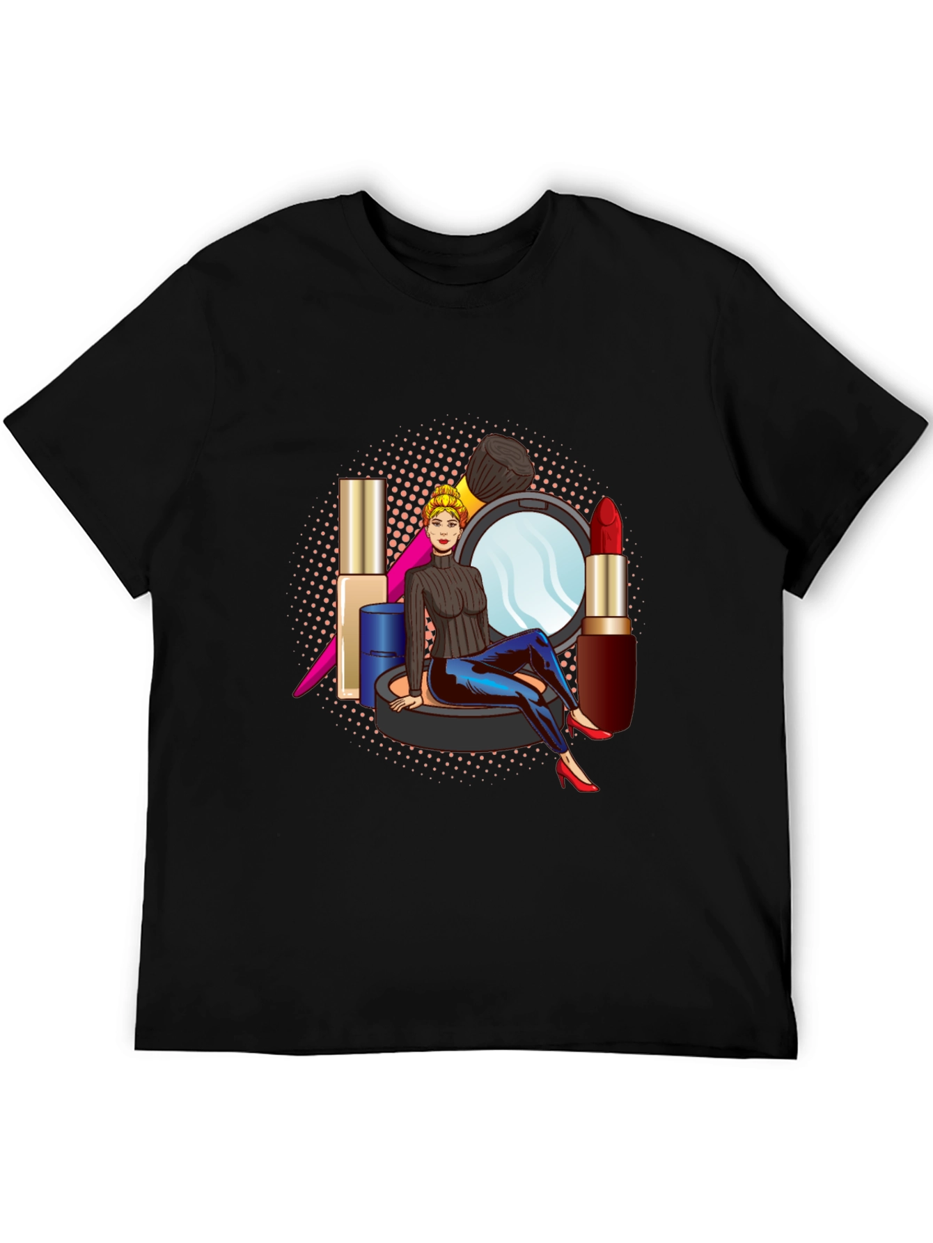 Makeup Girl Graphic Tee