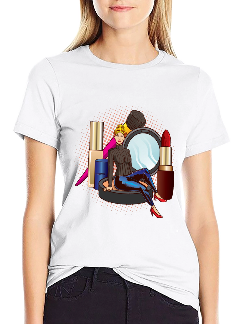 Makeup Girl Graphic Tee