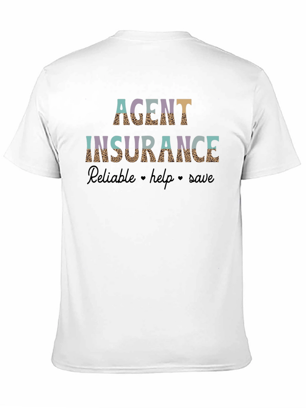 Agent Insurance Leopard Print Graphic T-Shirt