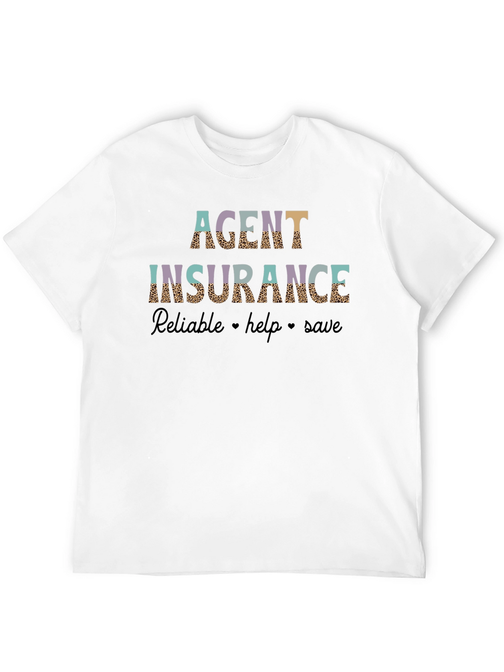 Agent Insurance Leopard Print Graphic T-Shirt