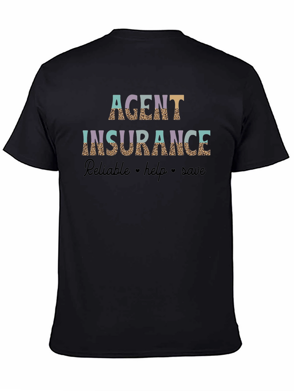 Agent Insurance Leopard Print Graphic T-Shirt