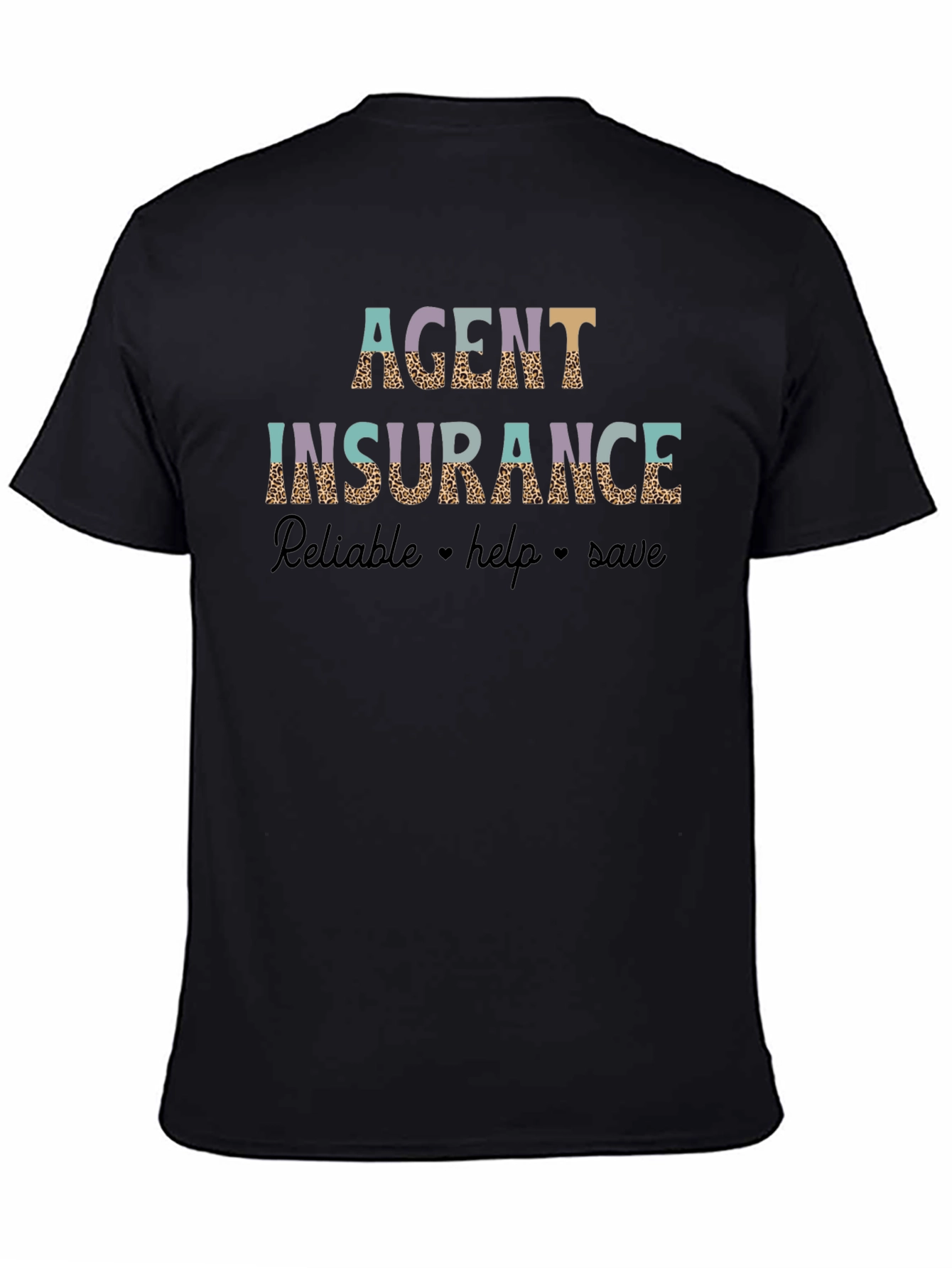 Agent Insurance Leopard Print Graphic T-Shirt