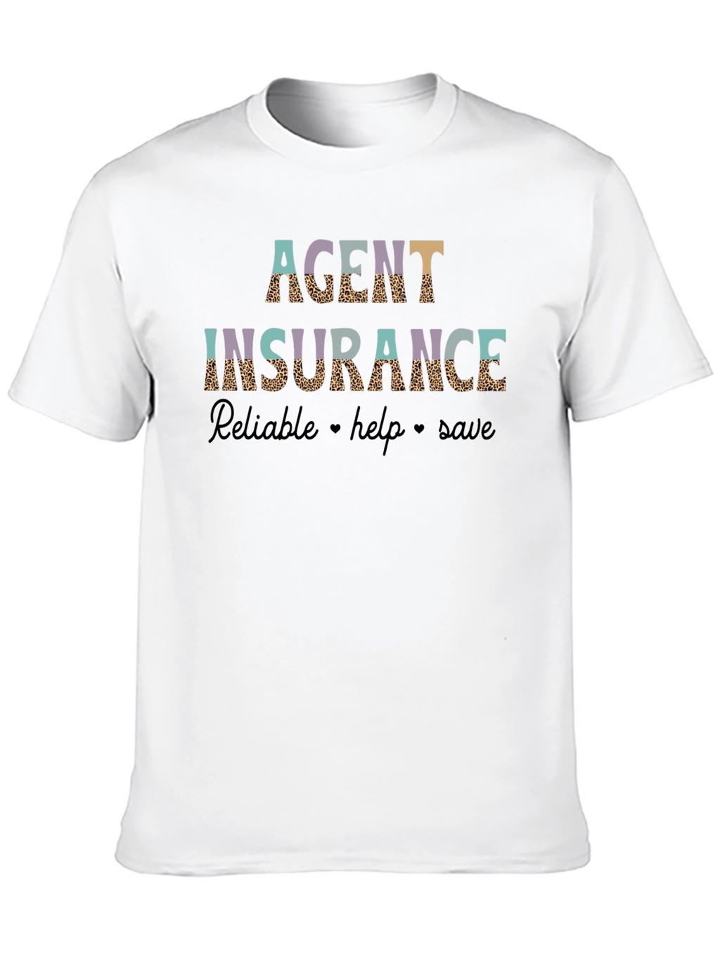 Agent Insurance Leopard Print Graphic T-Shirt