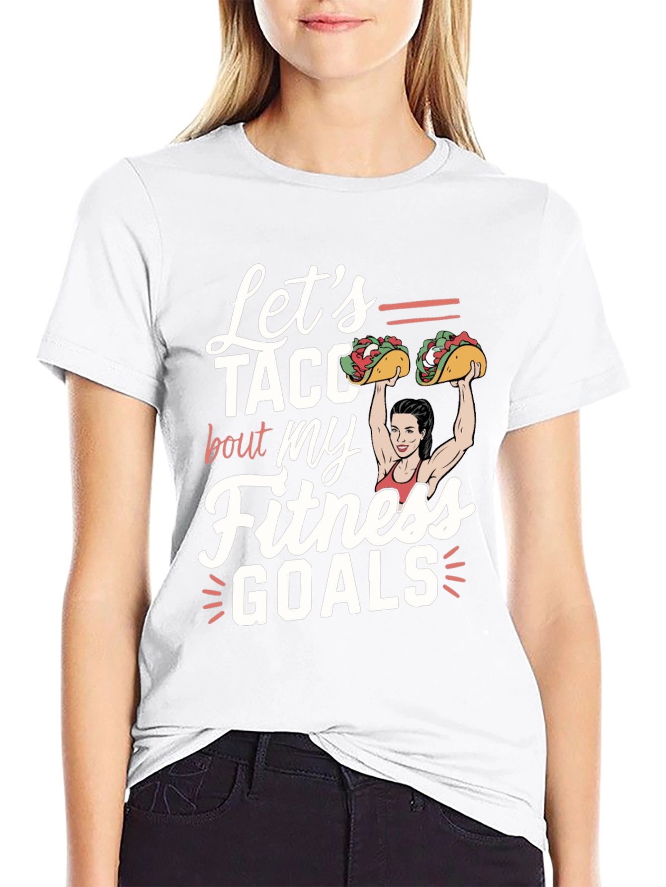 Lets Taco Bout Fitness Goals Graphic Tee