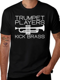 Trumpet Players Kick Brass Black T-Shirt