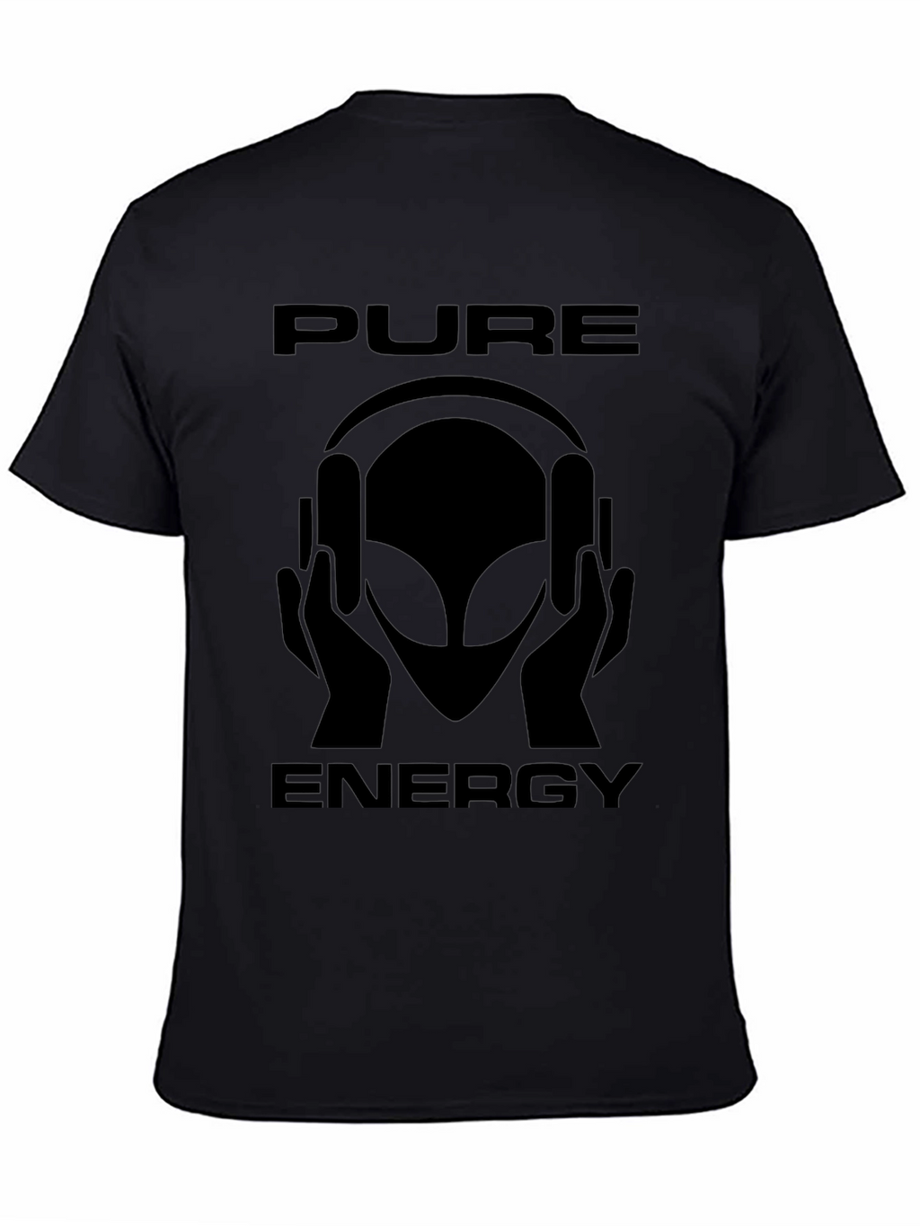 Pure Energy Alien Graphic T-Shirt - Black