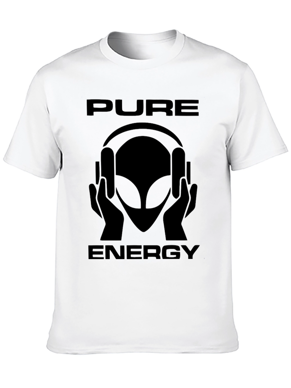 Pure Energy Alien Graphic T-Shirt - Black
