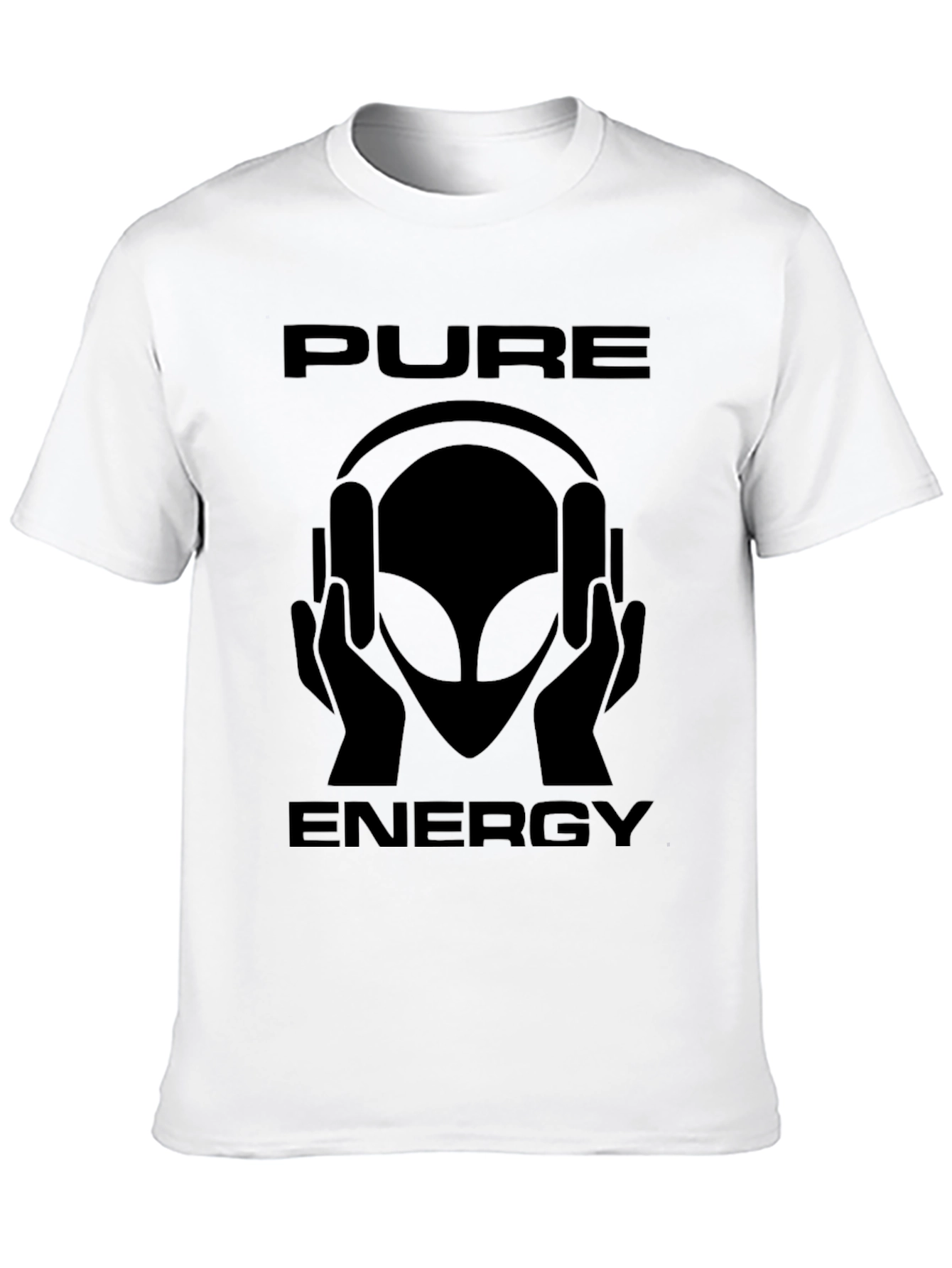 Pure Energy Alien Graphic T-Shirt - Black
