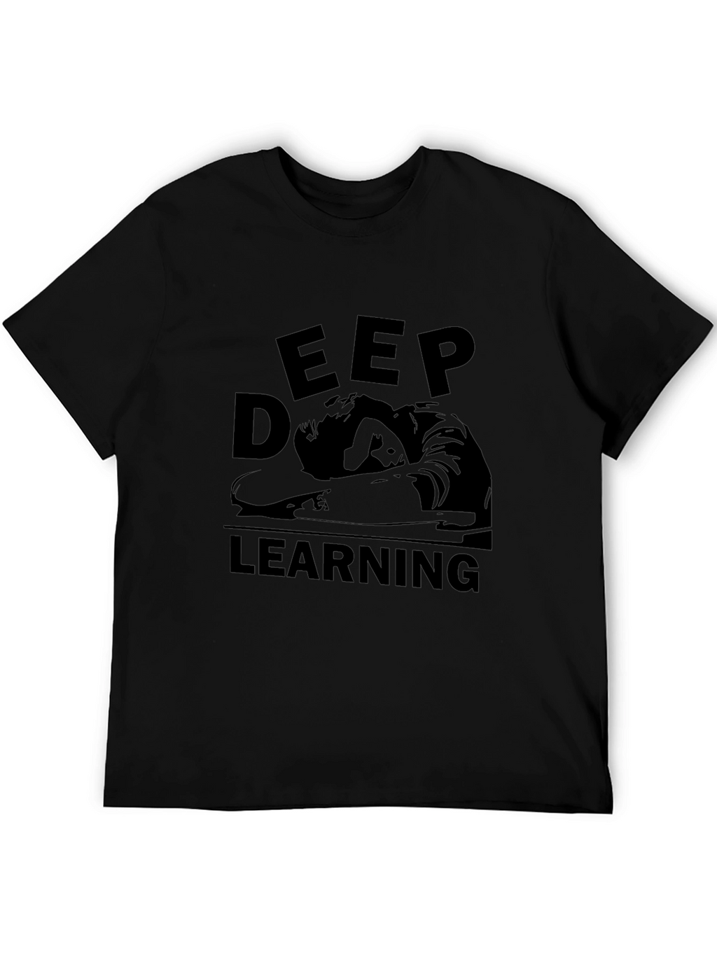 Deep Learning Black T-Shirt