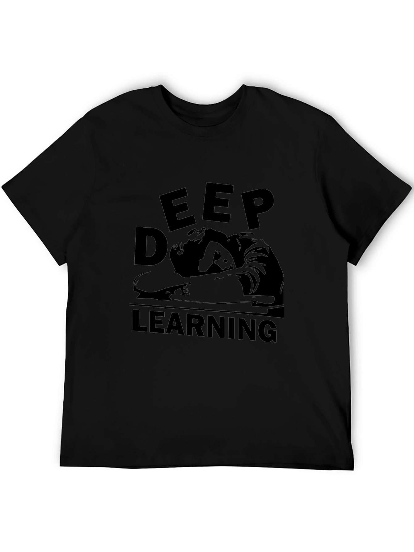 Deep Learning Black T-Shirt