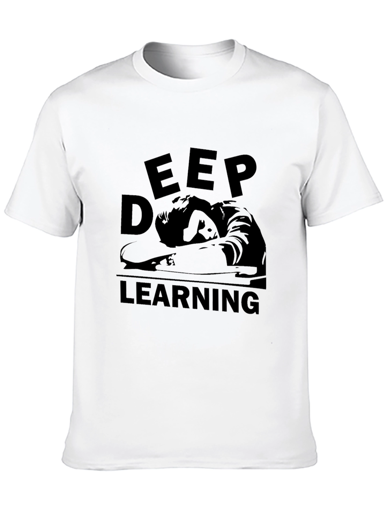 Deep Learning Black T-Shirt