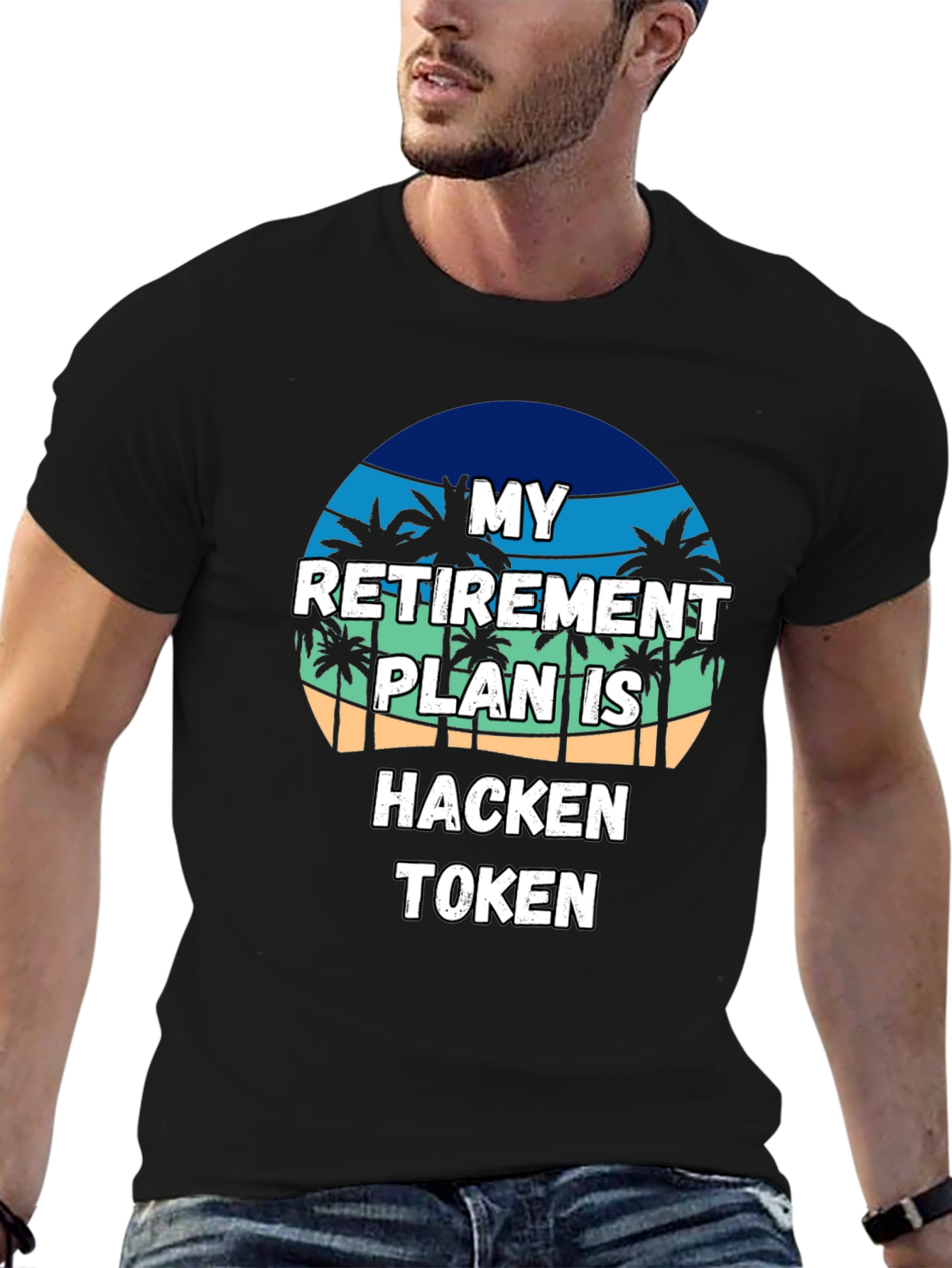 My Retirement Plan Hacken Token Black T-Shirt