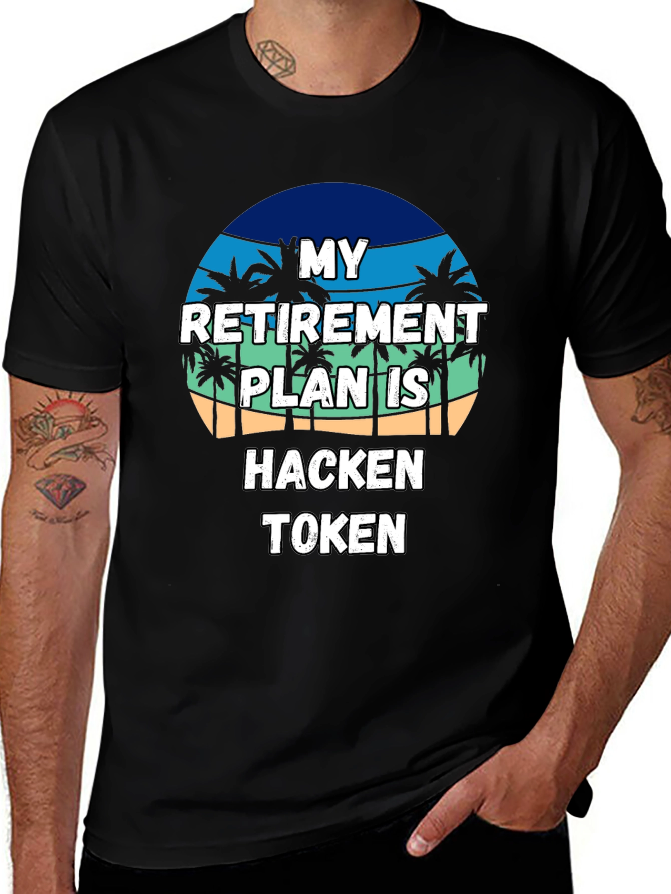 My Retirement Plan Hacken Token Black T-Shirt