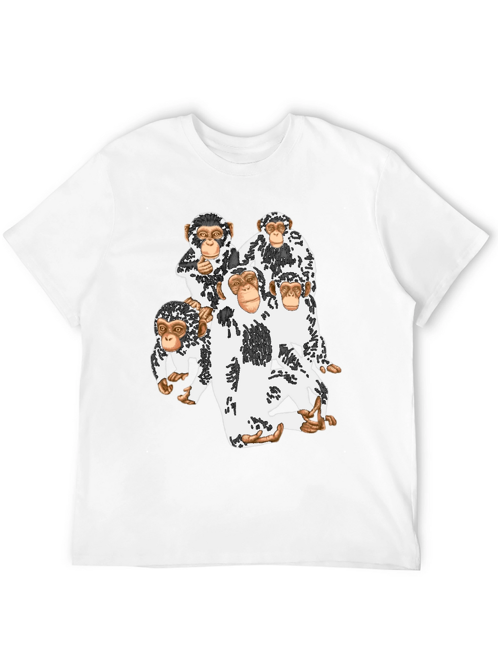 Monkey Crew Graphic Tee - Funky Black T-Shirt