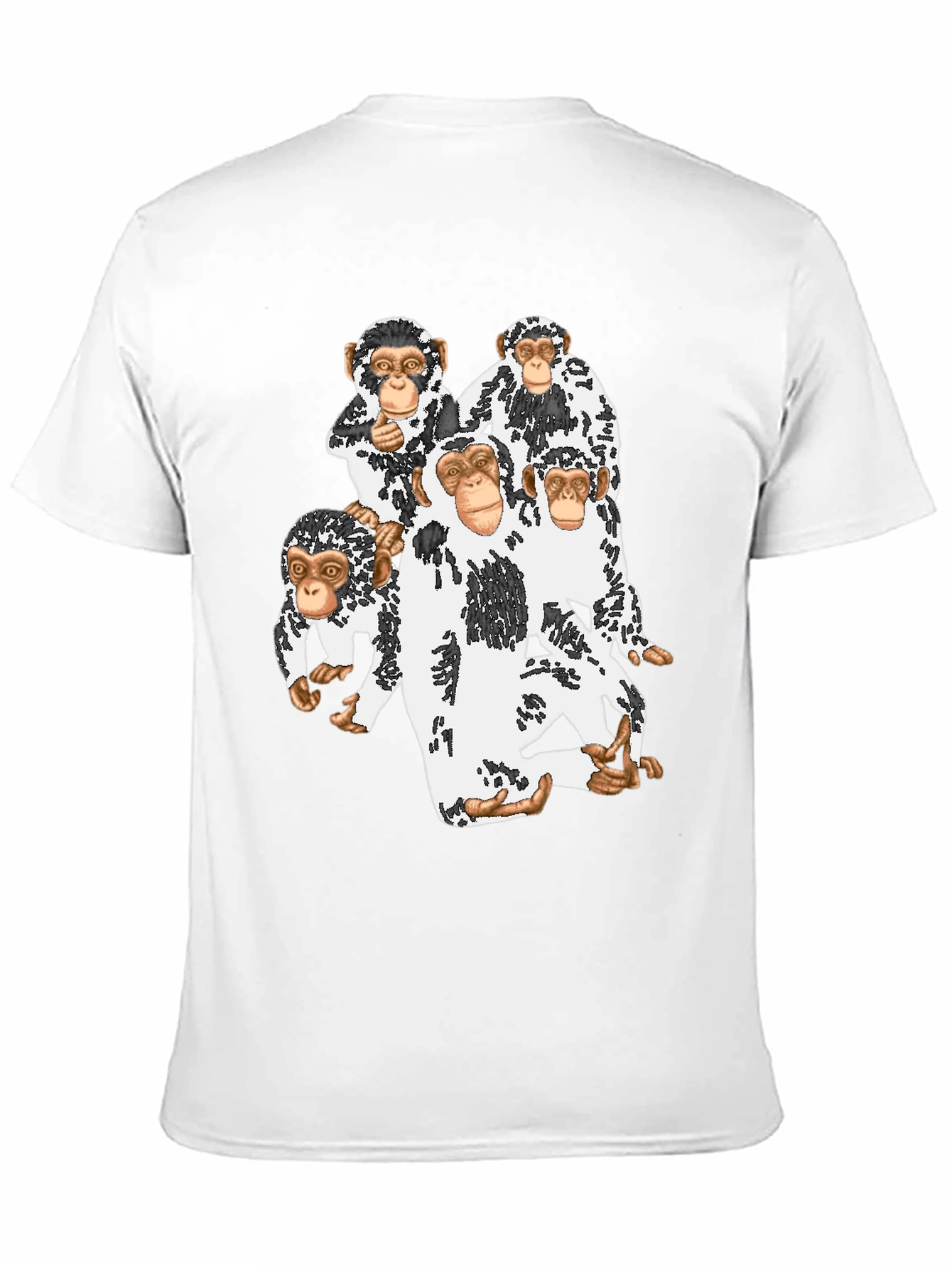 Monkey Crew Graphic Tee - Funky Black T-Shirt