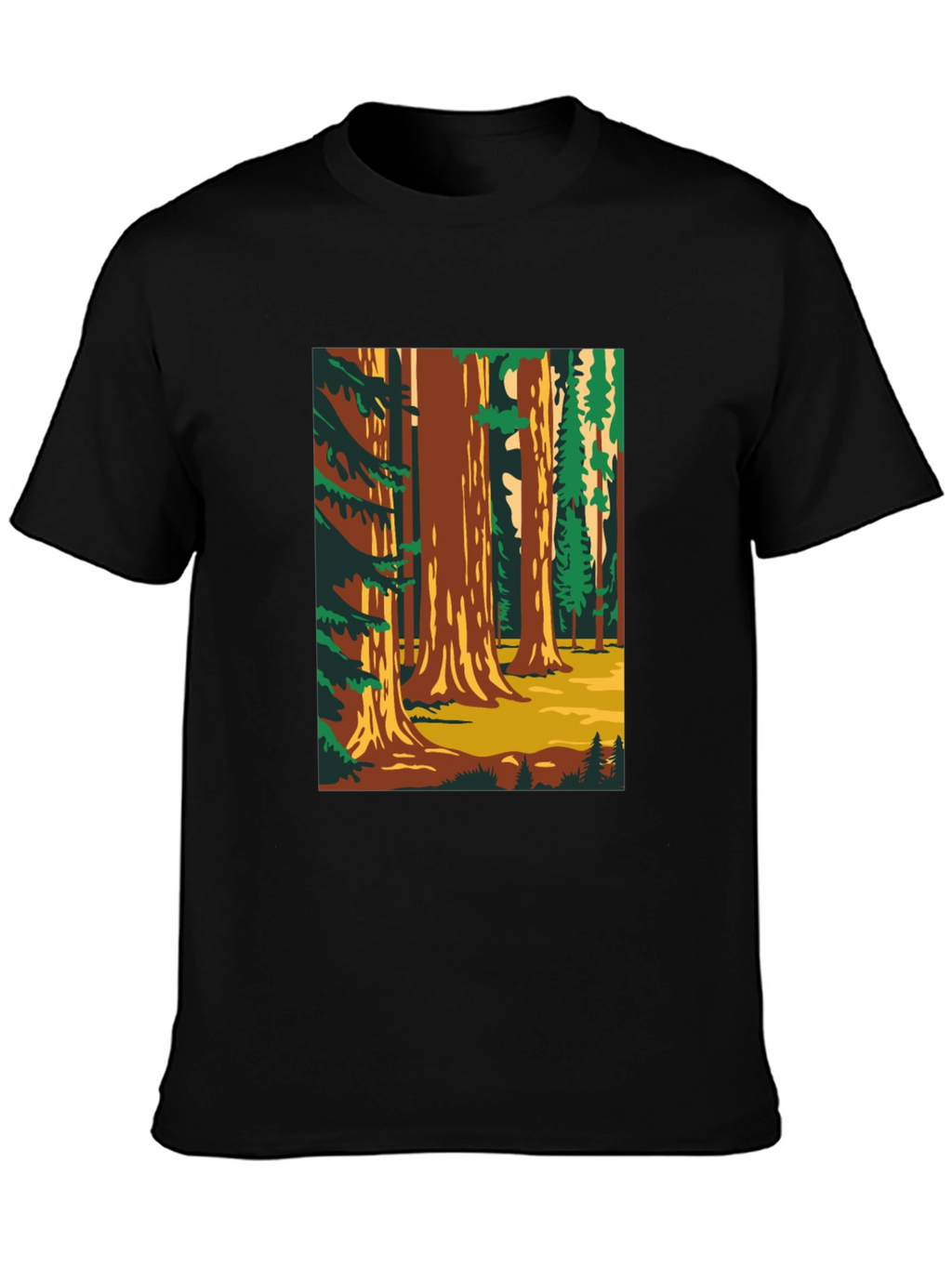 Sequoia Forest Graphic T-Shirt - Nature Lover Tee
