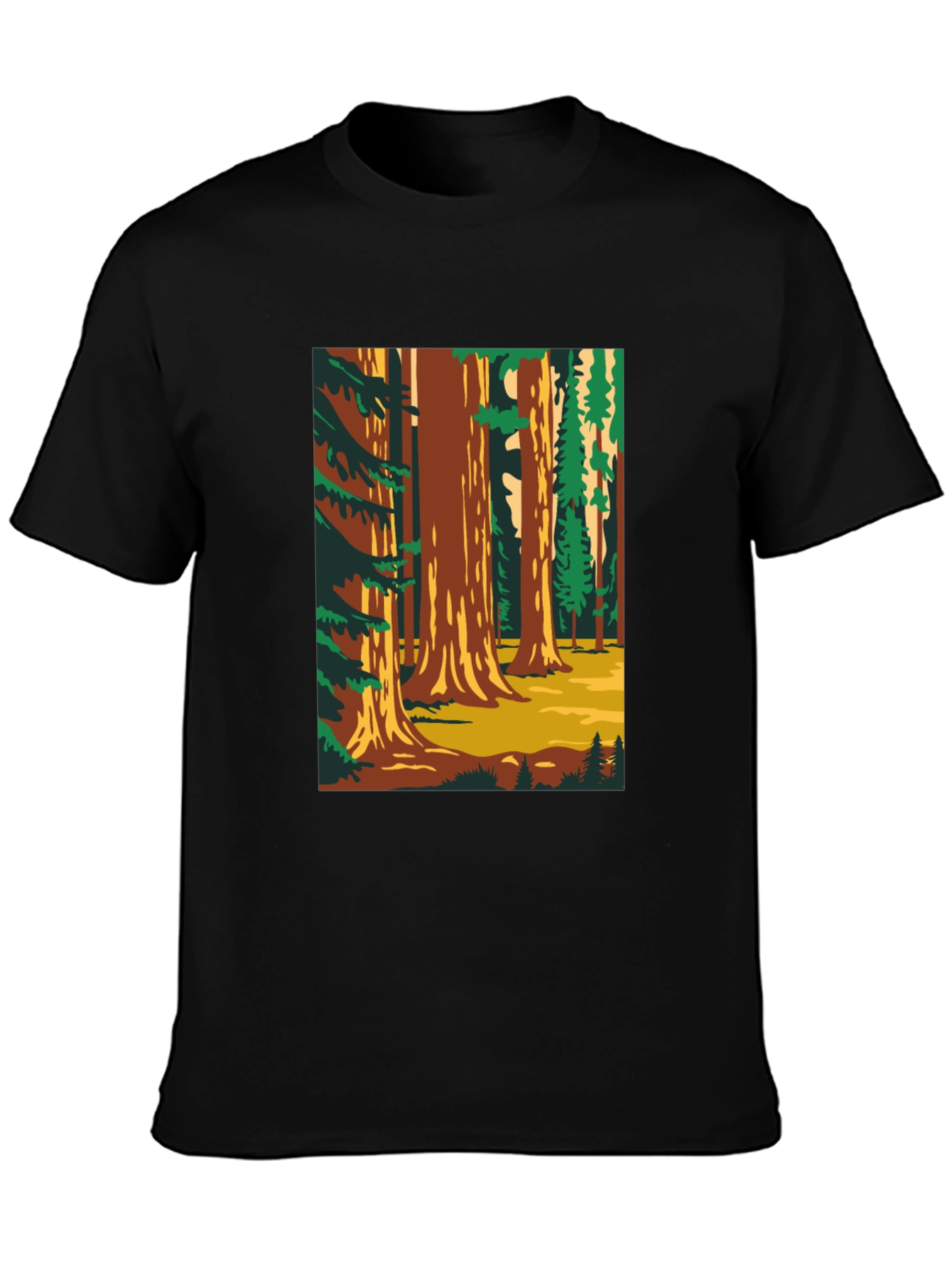 Sequoia Forest Graphic T-Shirt - Nature Lover Tee