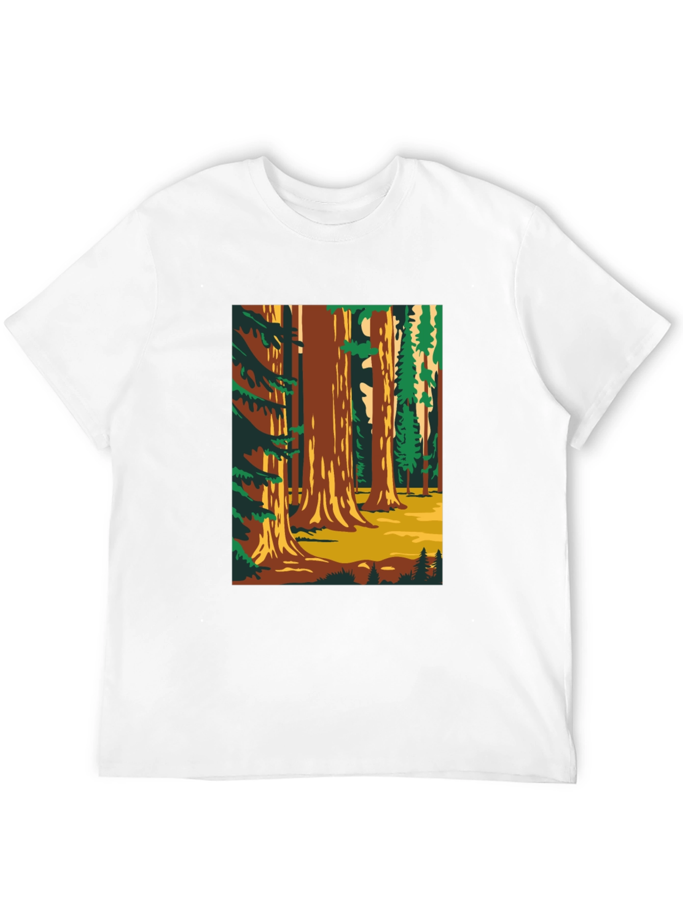 Sequoia Forest Graphic T-Shirt - Nature Lover Tee