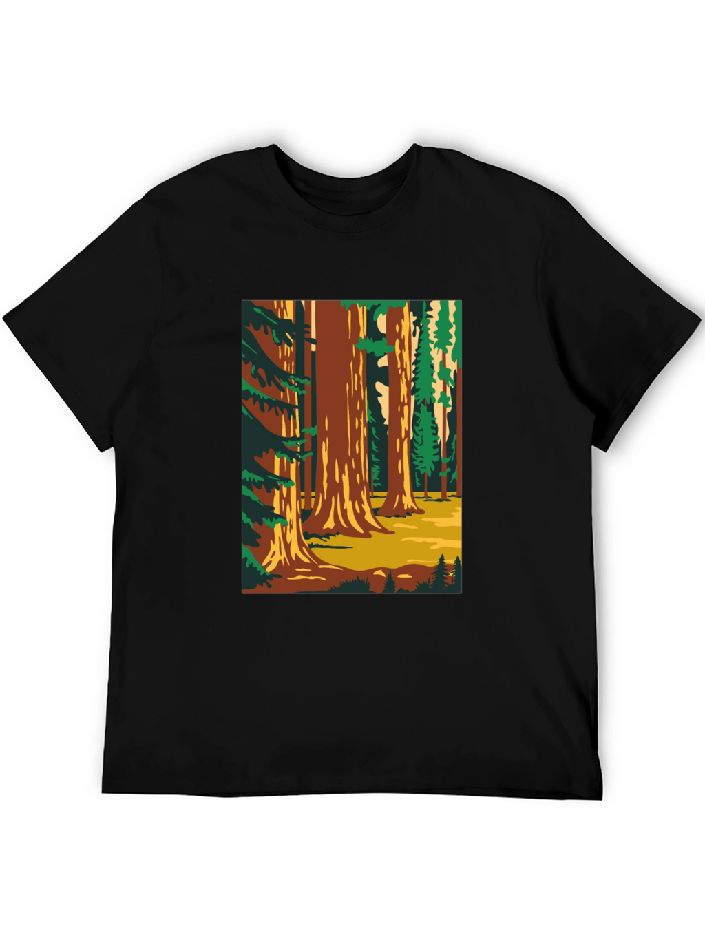 Sequoia Forest Graphic T-Shirt - Nature Lover Tee
