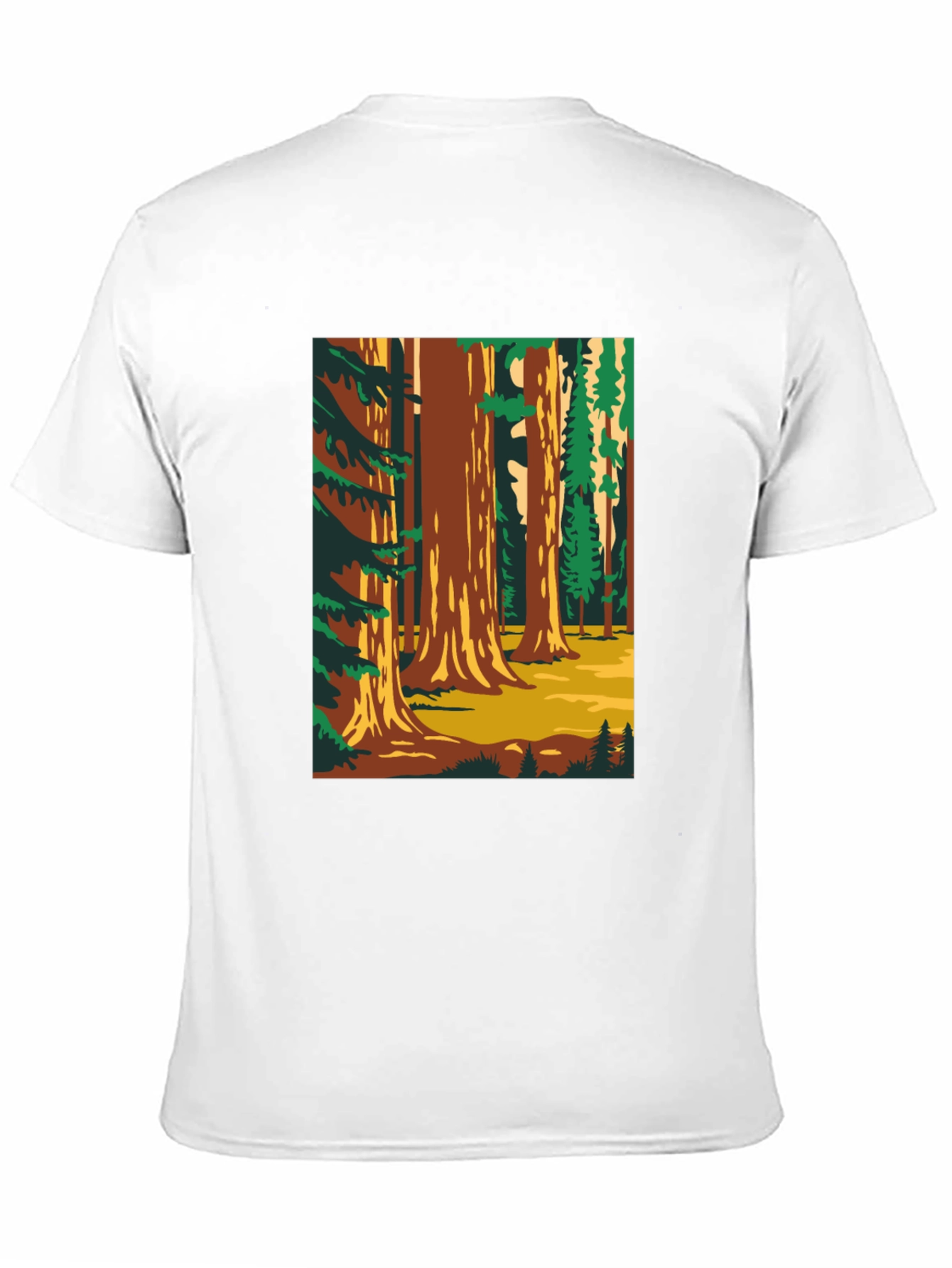 Sequoia Forest Graphic T-Shirt - Nature Lover Tee