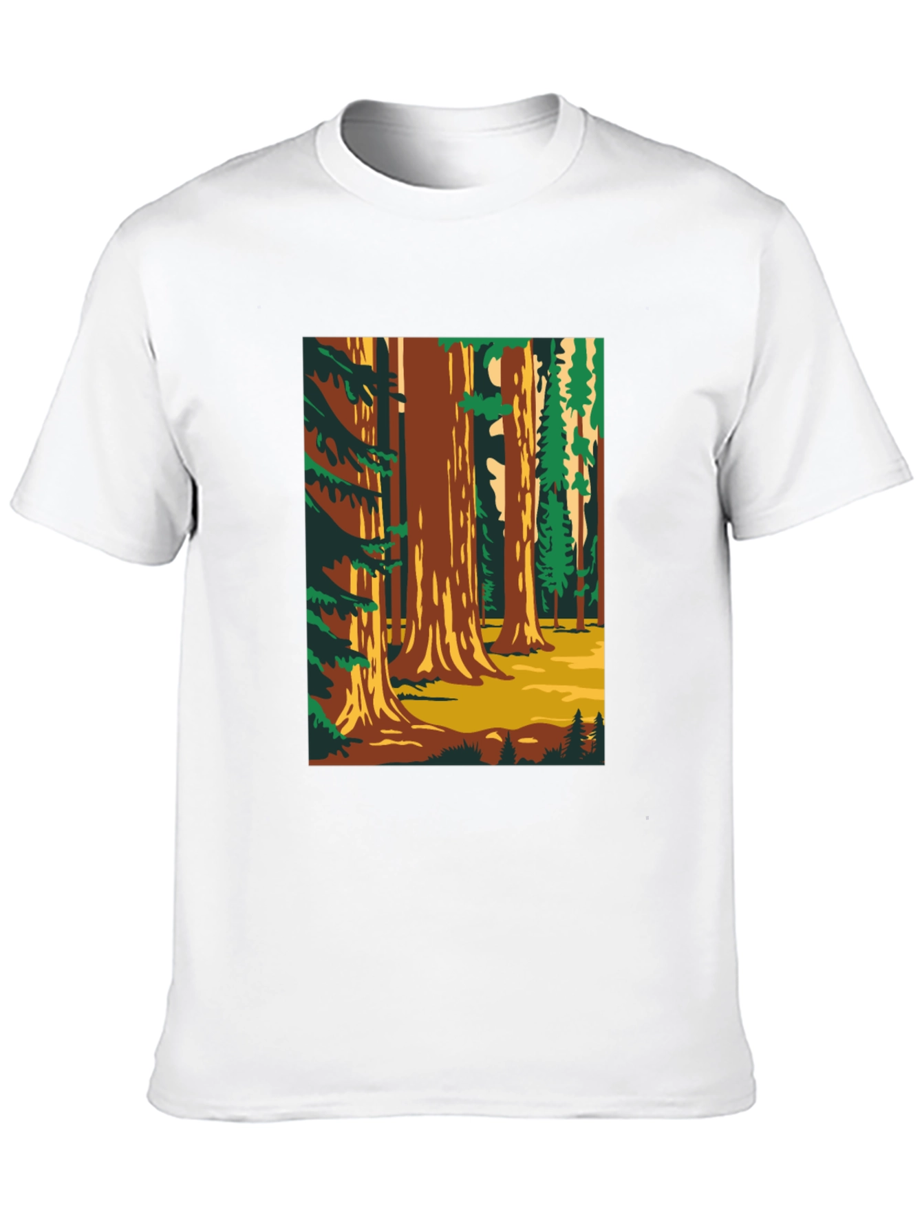 Sequoia Forest Graphic T-Shirt - Nature Lover Tee