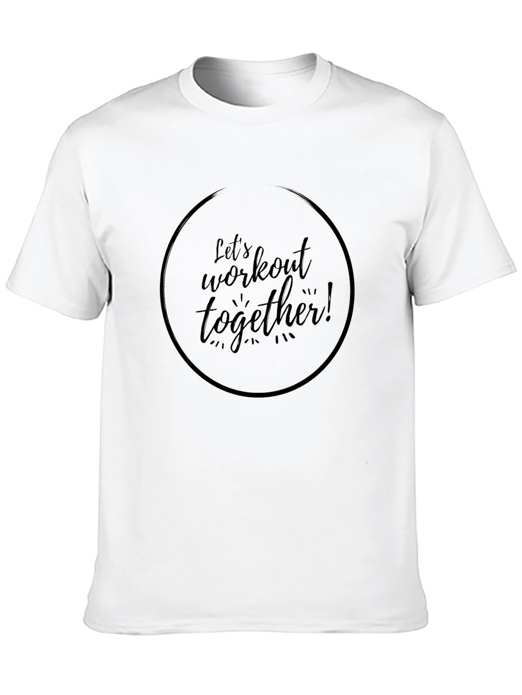 Workout Together T-Shirt - Black Gym Tee
