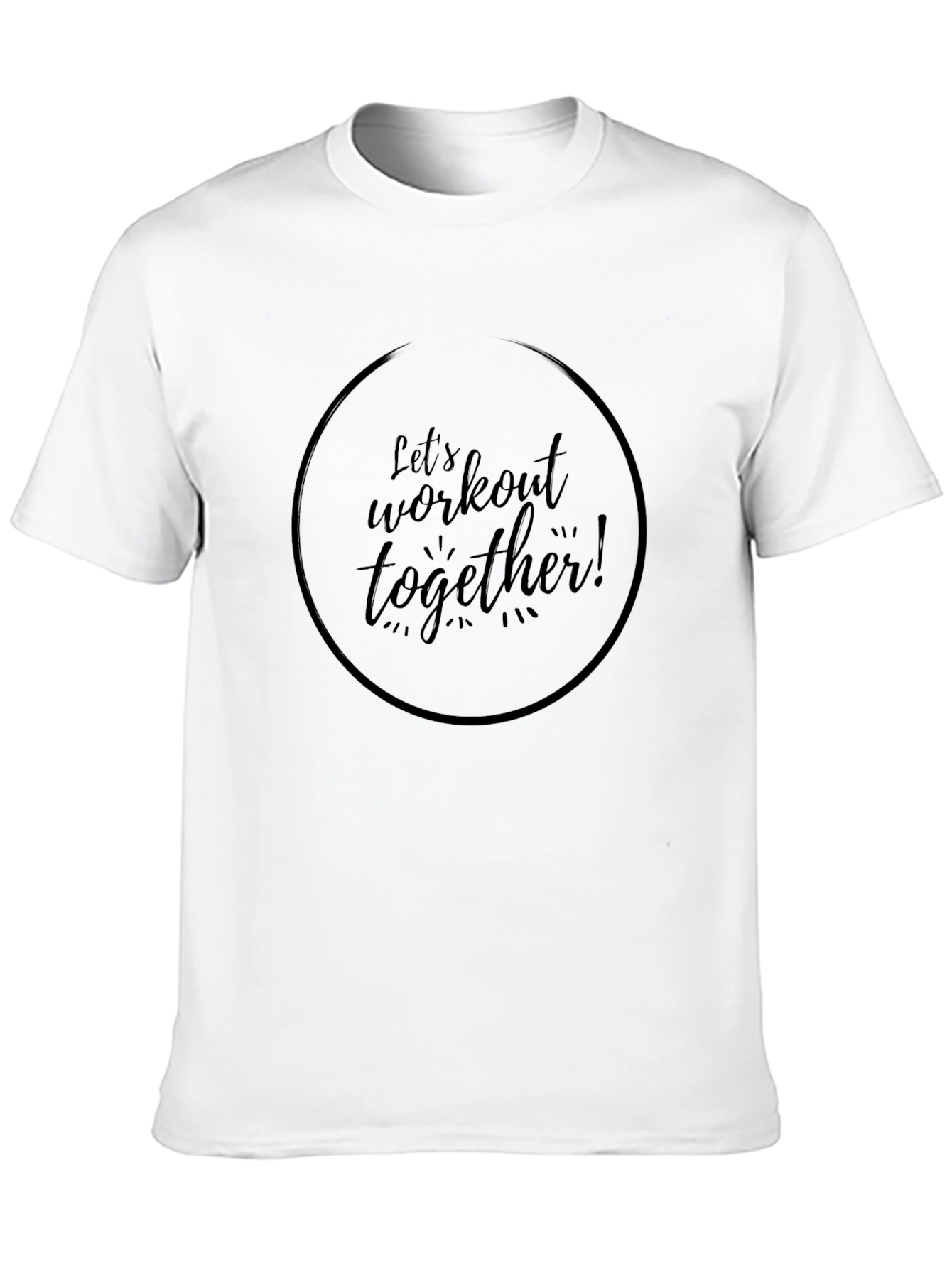 Workout Together T-Shirt - Black Gym Tee