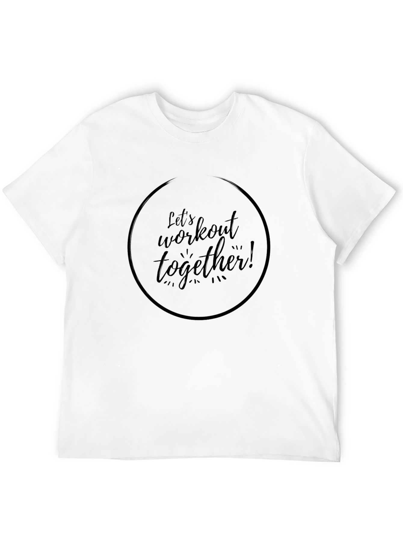 Workout Together T-Shirt - Black Gym Tee