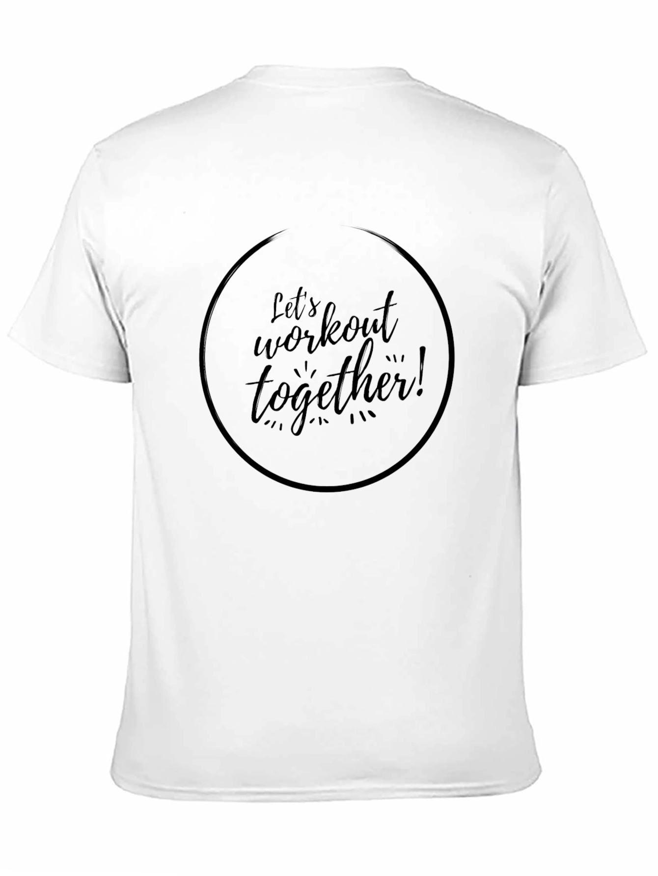 Workout Together T-Shirt - Black Gym Tee