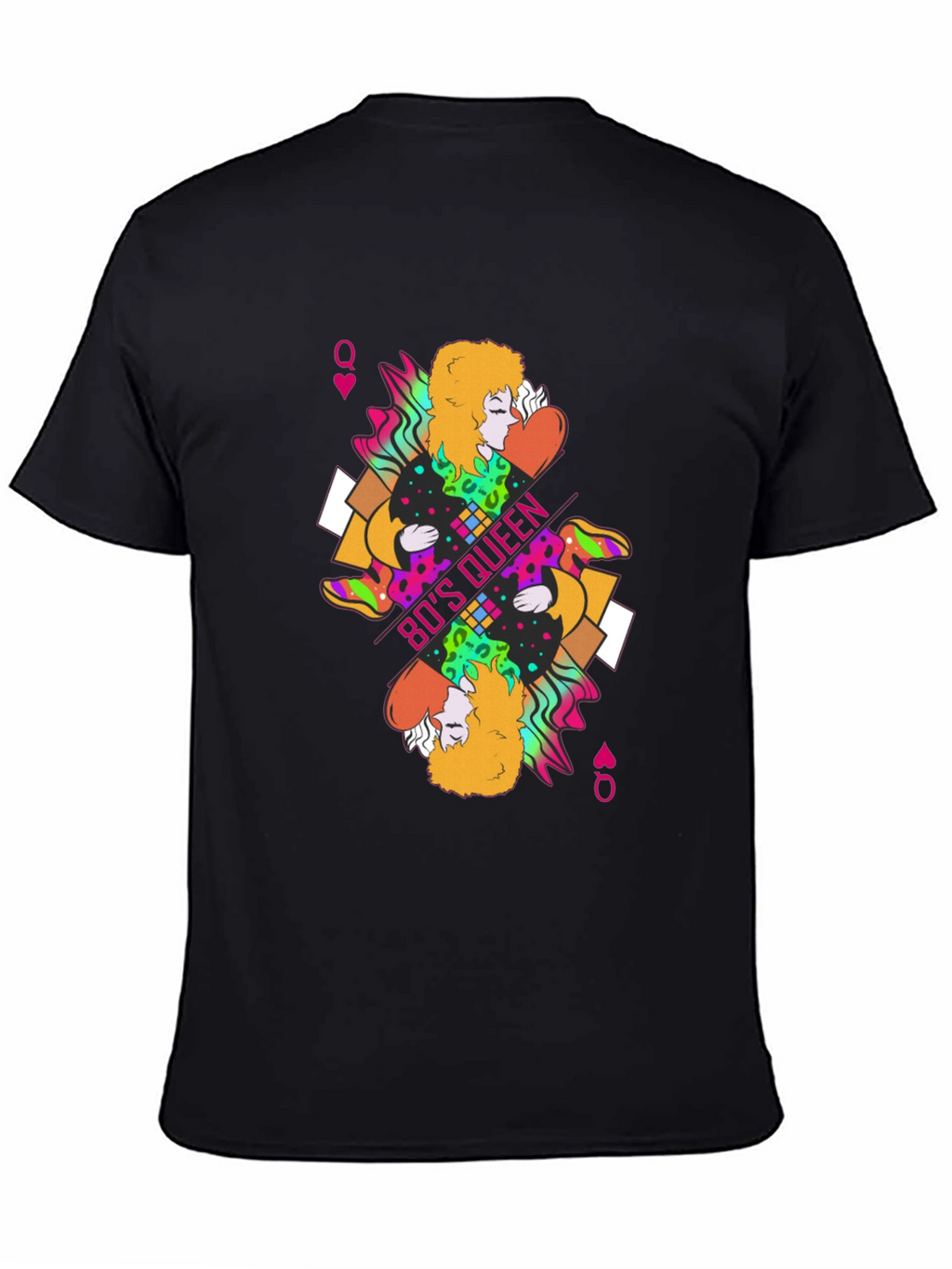 80s Queen Graphic Tee - Black