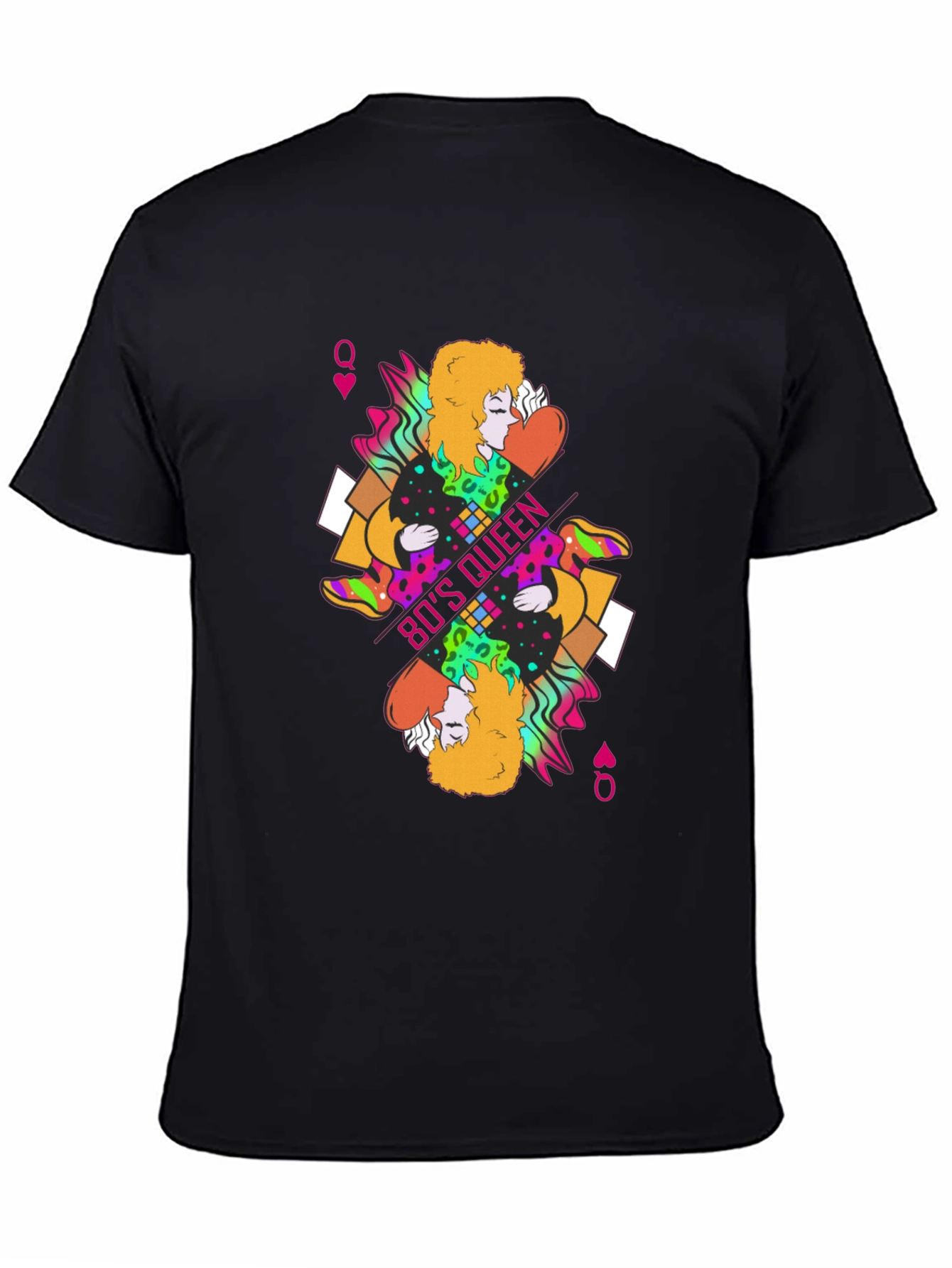 80s Queen Graphic Tee - Black