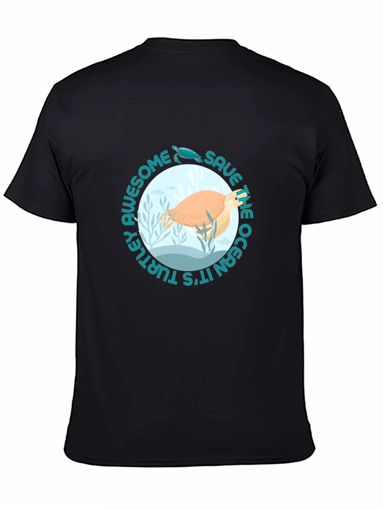 Save the Ocean Awesome Turtle Graphic Tee