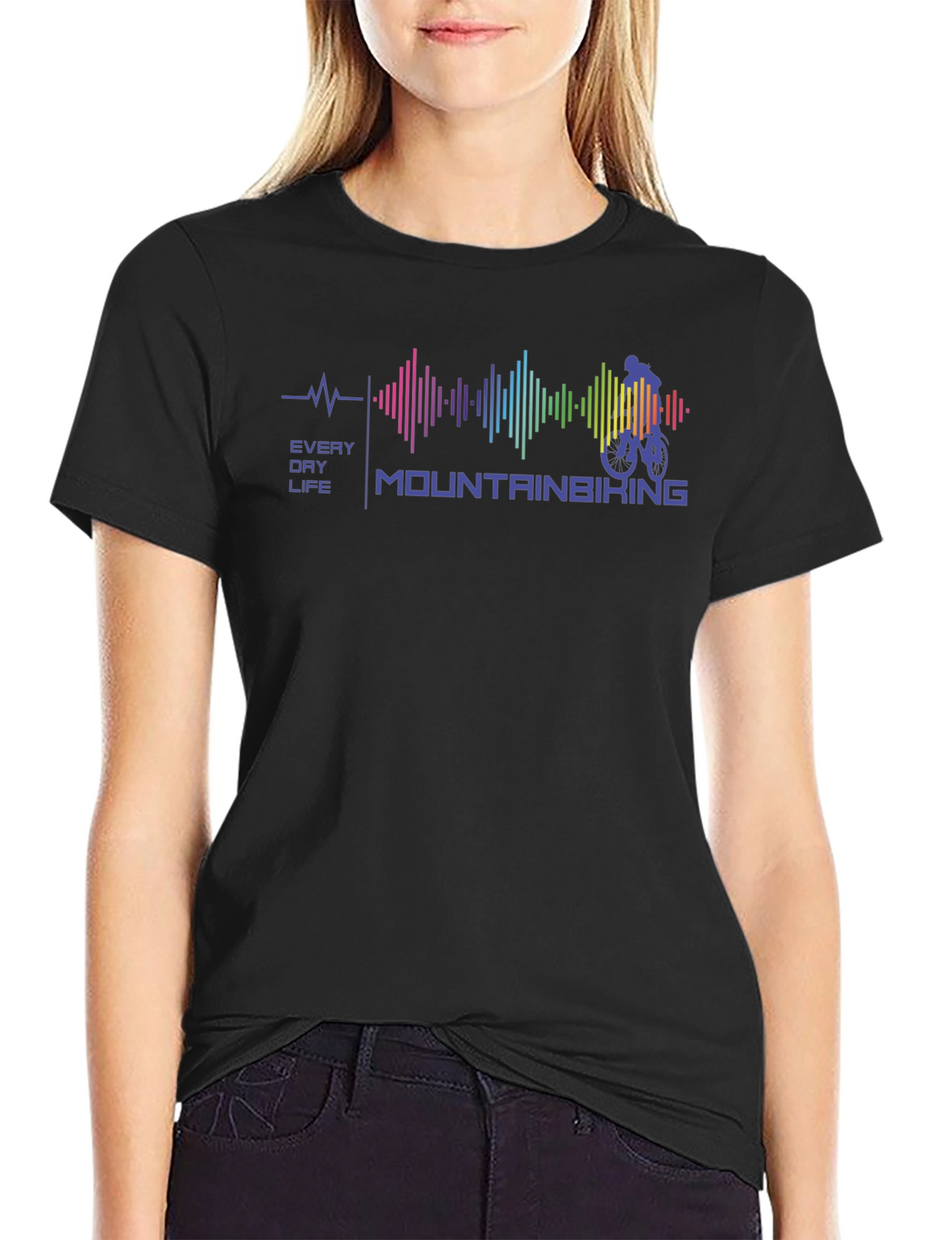 Mountain Biking Every Day Life Graphic Tee